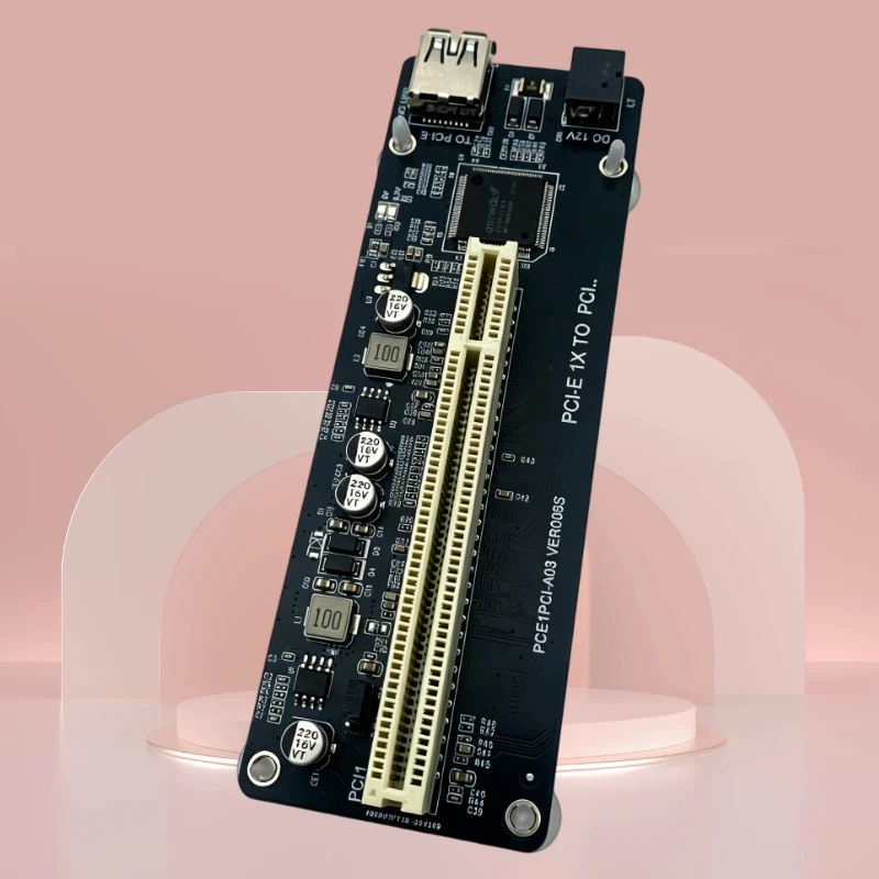 PCI-E To Single PCI Expansion Card ASM1083 Chip PCI Express X1 to PCI Riser Card Support Windows 2003/ XP/ VISTA/7/8/10 LINUX OS