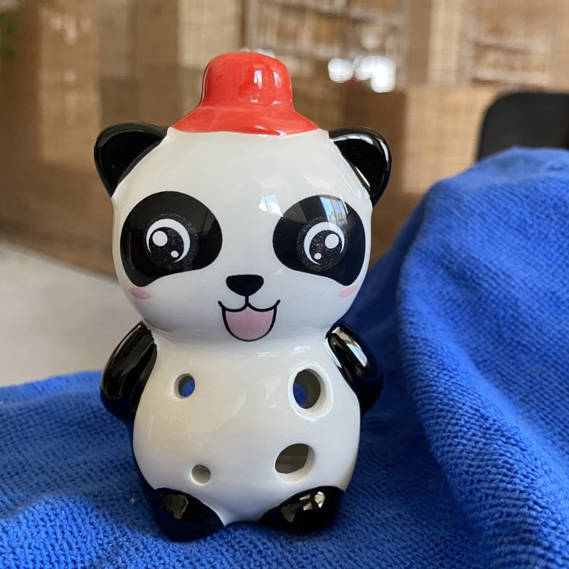 Cartoon Design 6-hole Alto Ocarina C Panda Crafts Students Are Beginning To Learn Instruments Ocarina Household Cute Ornaments