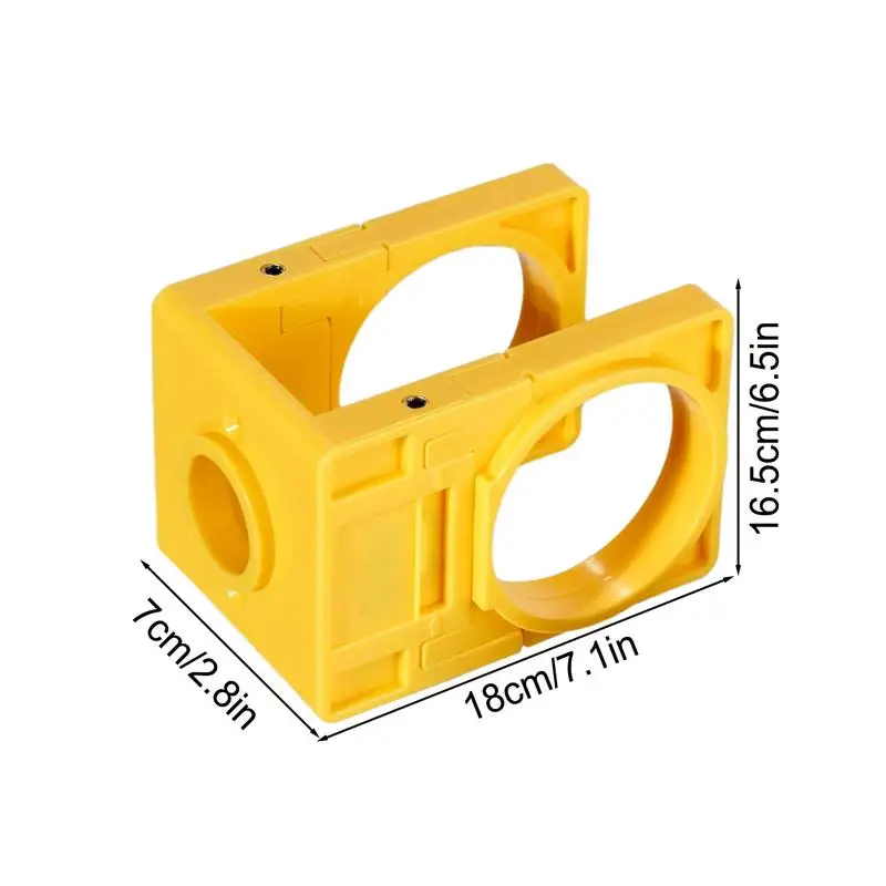 Juego de instalación de cerradura de puerta, Kit de perforación de perilla de puerta, herramientas manuales de acero al carbono con plantilla guía, herramienta de perforación de orificios de puerta para 1-3/8