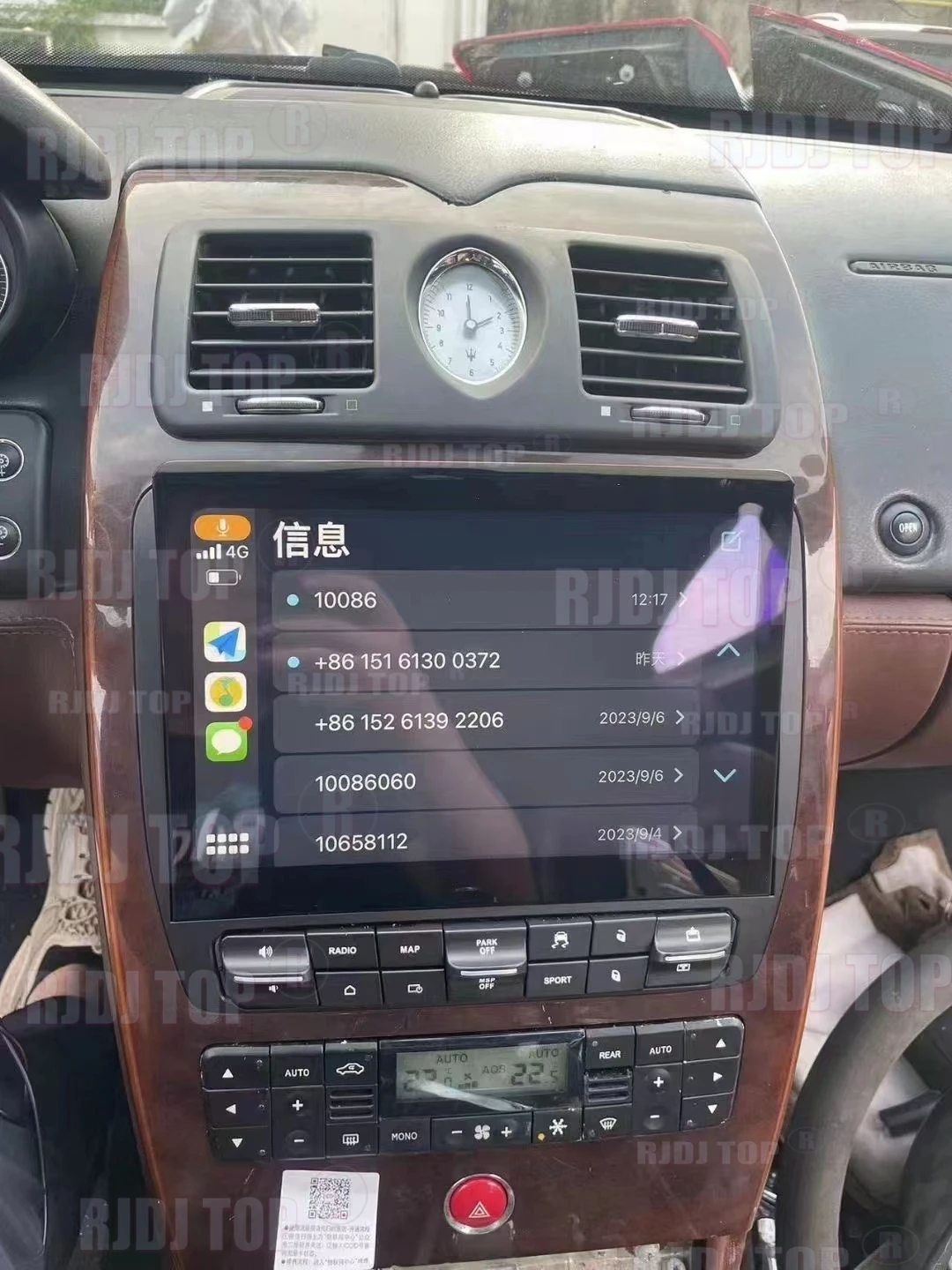 

Для Maserati Quattroporte 2004-2012: Автомагнитола с Android Auto, беспроводным CarPlay, мультимедийный плеер, GPS-навигация, Wi-Fi