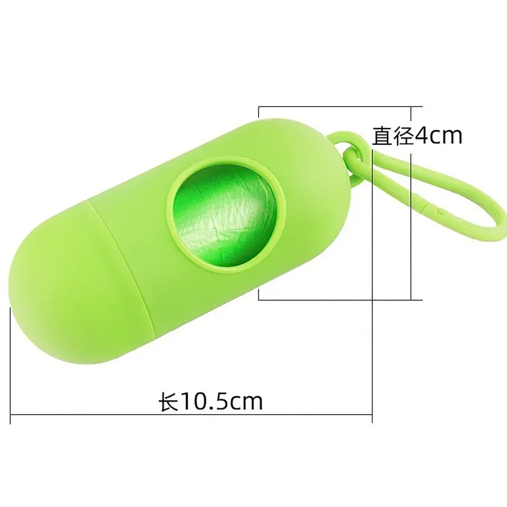 Pet Dog Toy Dispenser Poop Bag Set Garbage Bags Carrier Holder Animal Waste Picker Cleaning Tools for Outdoor Pet Supplies