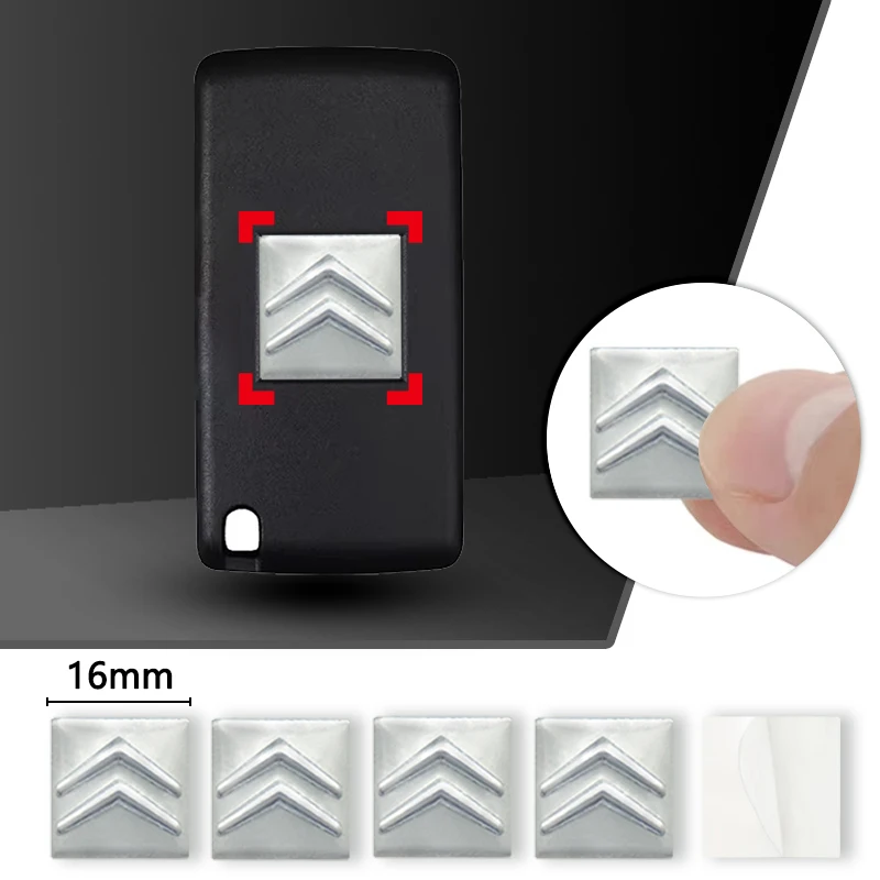 16 مللي متر مفتاح السيارة ملصق شعار لسيتروين C1 C2 C3 C4 C5 C6 C8 C4L DS3 DS4 DS5 LS DS6 جراند بيكاسو C-ELYSEE ثاب نيمو VTS