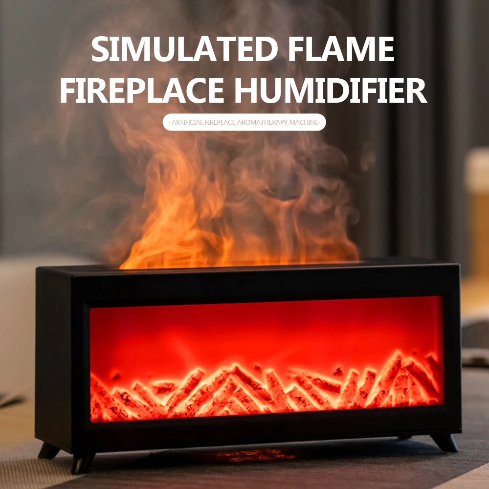 E2 Fireplace Flame Новинка Ночные огни Настольная лампа Настольный светильник для настроения 220 мл Большая емкость Красочная атмосфера Декор для спальни Лампа