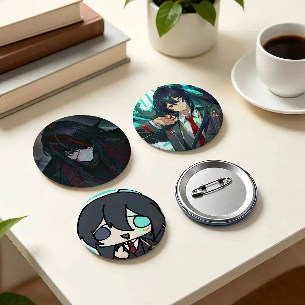 Game Peripheral Hong Lu Coin  Anime Button Pin Handmade Brooch For Clothes Cartoon Badge Backpack Decoration Jewelry Accessories
