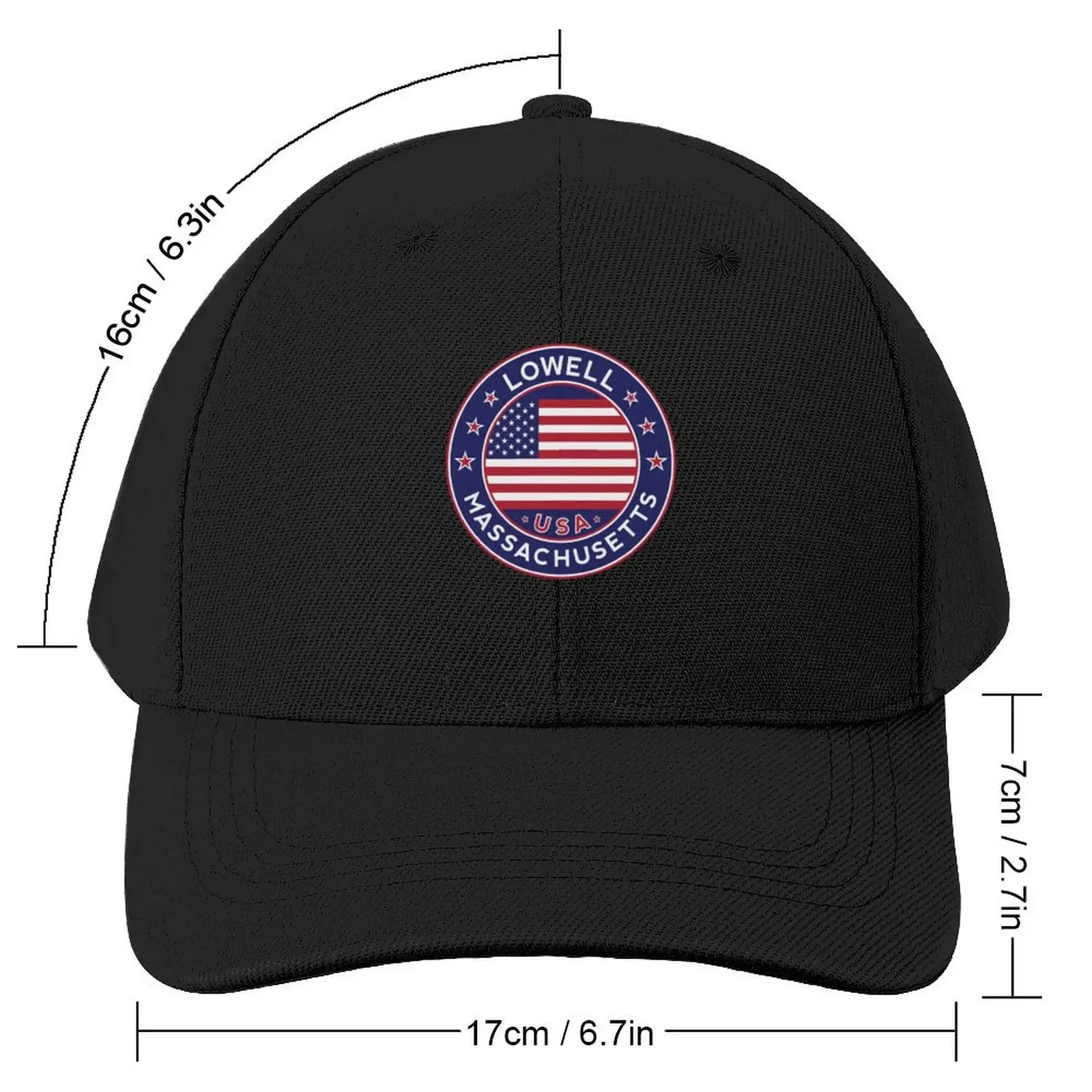 Lowell, Massachusetts Baseball Cap black birthday Ball Cap Women Beach Fashion Men's