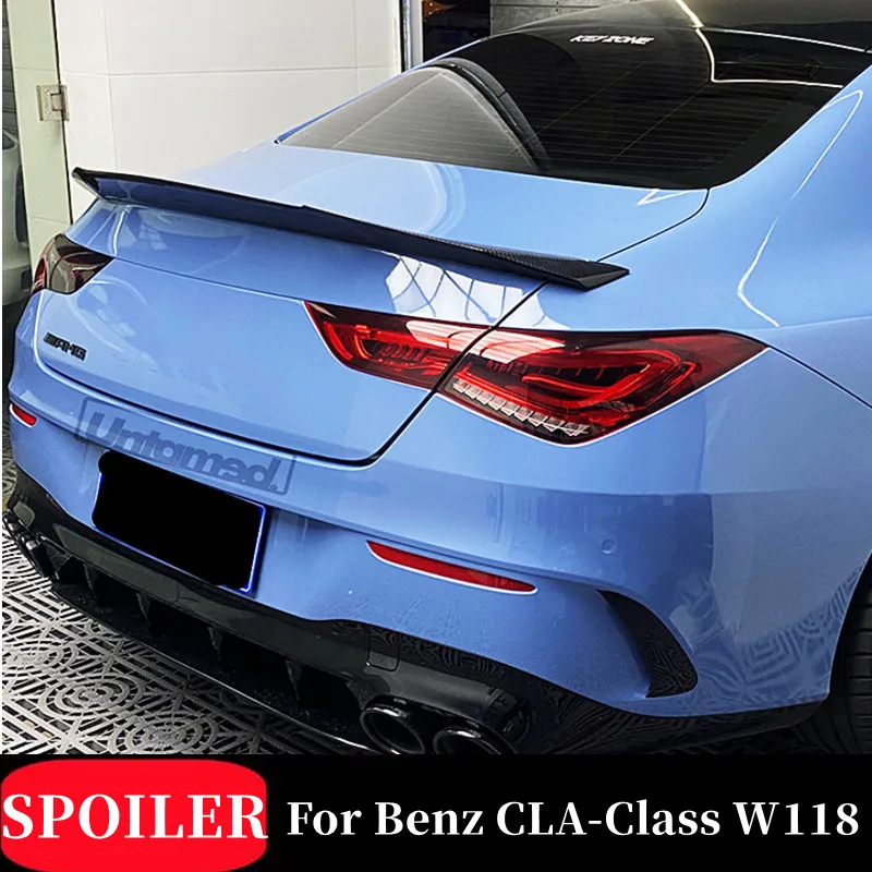 

For 2019 20 21 Mercedes Benz CLA-Class W118 200 220 250 FRP Materia Car Rear Trunk Lid Car Spoiler Wings Accessories Part