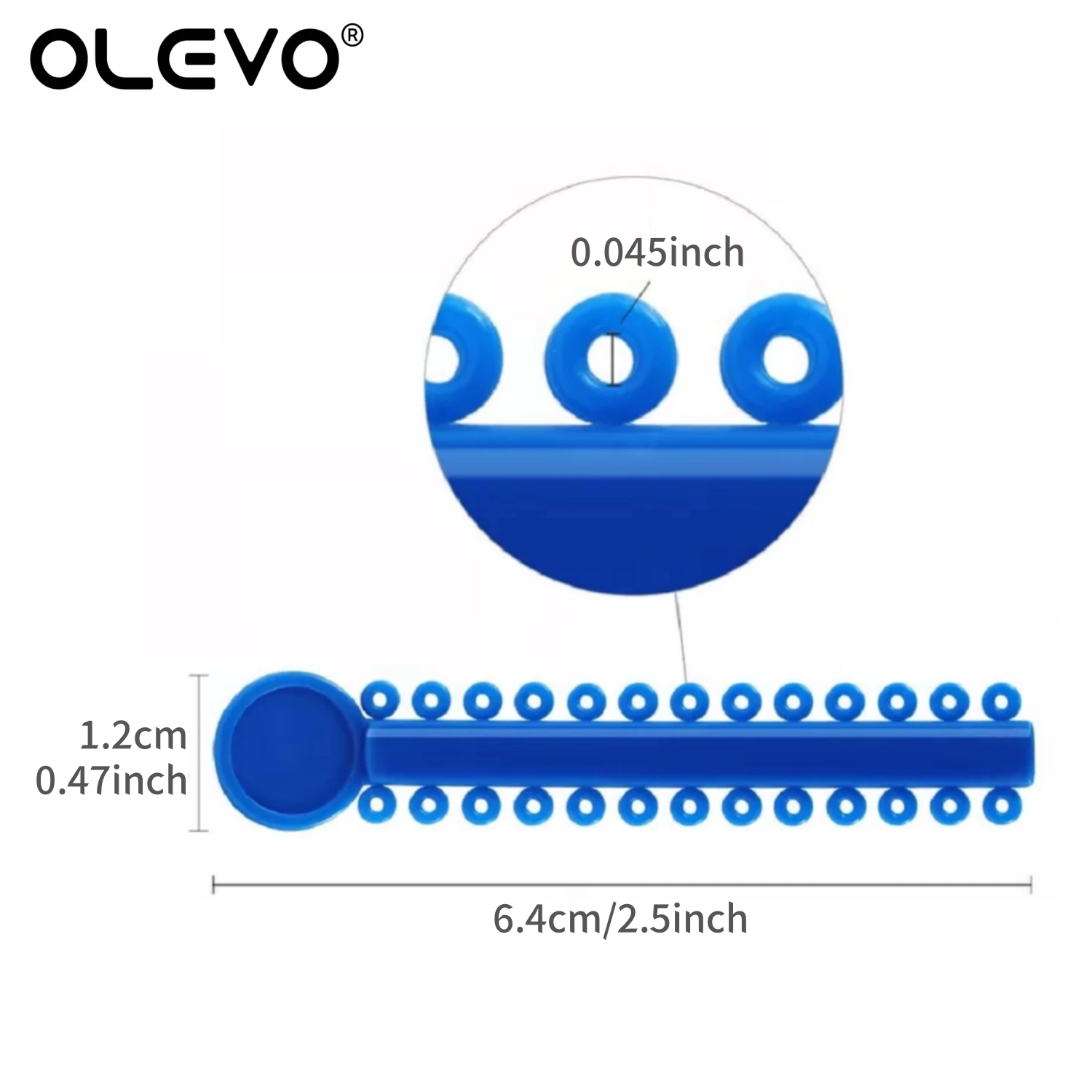 1040PCS/40Sticks Dental Kieferorthopädische Elastische Ligatur Krawatten für Hosenträger Bunte Ligatur Module Ortho Behandlung Werkzeuge – Detail 7