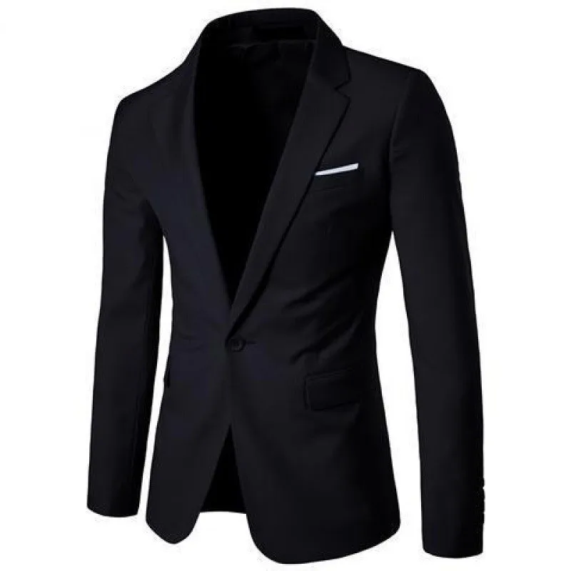 Men's Casual Sport Coats Slim Fit One Button Suit Lightweight Sports