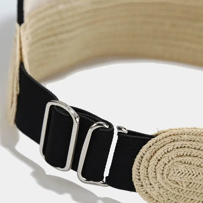 Summer Cotton Solid Visors Baseball Cap Adjustable Sun Protection Cap For Girl and Women 09