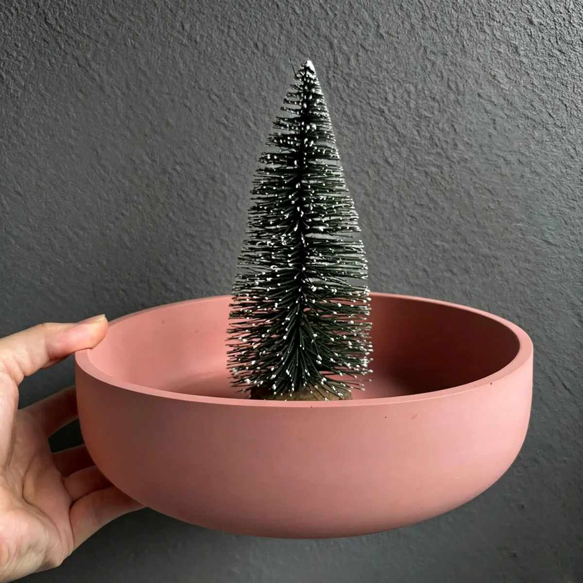 Large 20cm Round Silicone Casting Mold for Gypsum Cement Terrazzo Resin, Multi-use DIY Craft Mould to Make Candle Bowl Planter