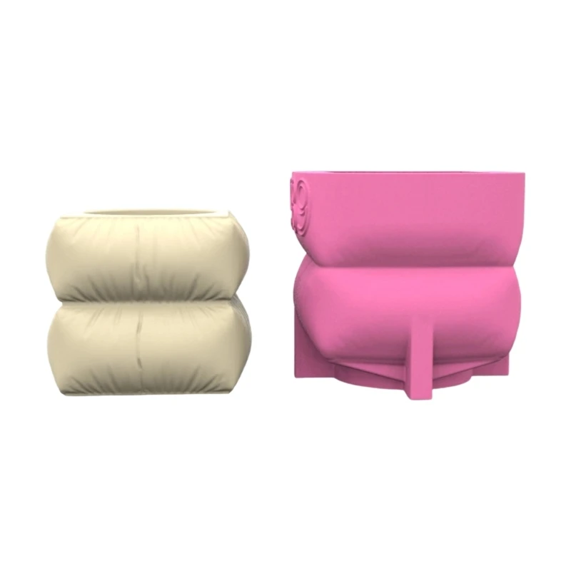 

Creative Square Vase Designed Silicone Mould Craft Supplies for Cement Plaster Flower Pots Sturdy and Easy to Use