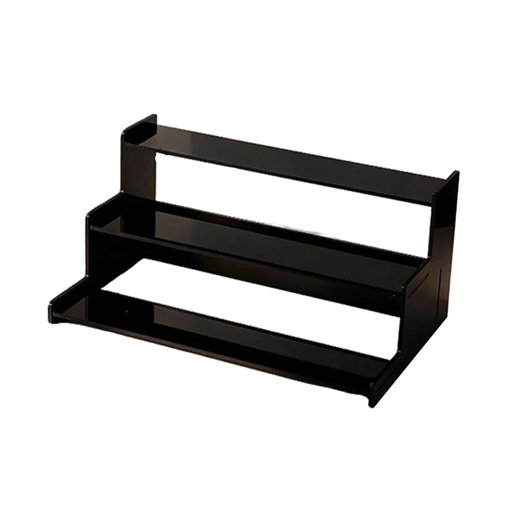 Countertop Organizer Acrylic Tiered Stand Lightweight For Easy Handling Multi-level Shelves Suitable For Daily Use