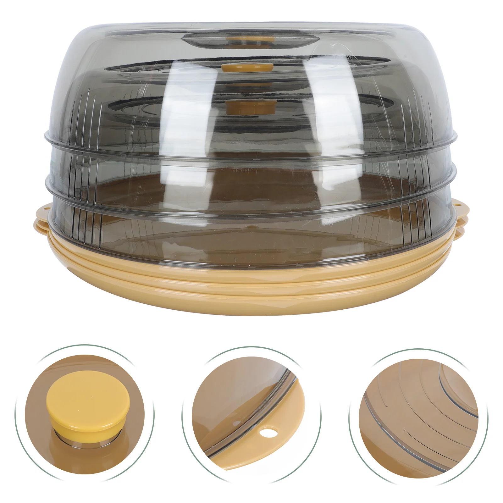 

Practical Transparent Cuisine Cover for Home Kitchen Picnic Use Easy to Clean Keeps Food Fresh Food Cover Dining-Table Supply