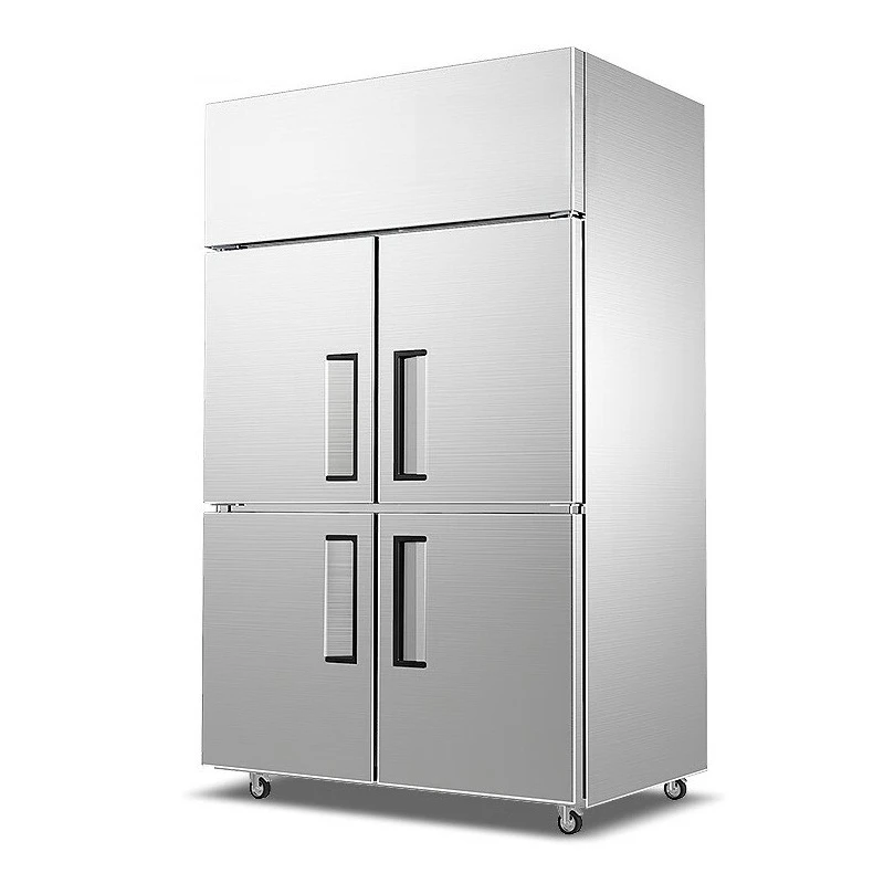 

Four-door freezer, commercial kitchen refrigerated freezer, double temperature engineering refrigerator LC-J-SM01