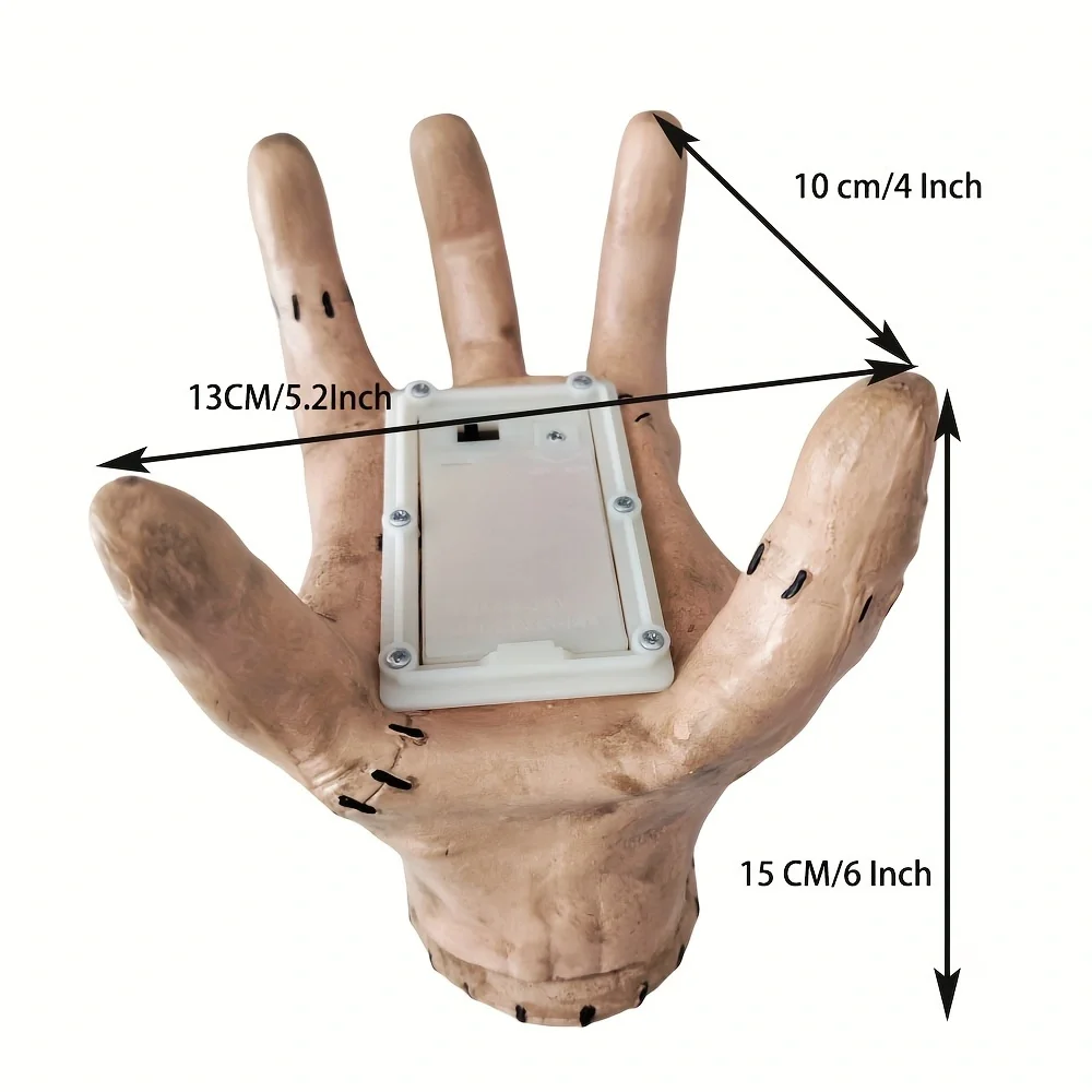 1PC elektryczna chodząca ręka od Addamsów Horror elektryczny chodzący pełzający lateksowa statua impreza z okazji Halloween przebranie na karnawał rekwizyty