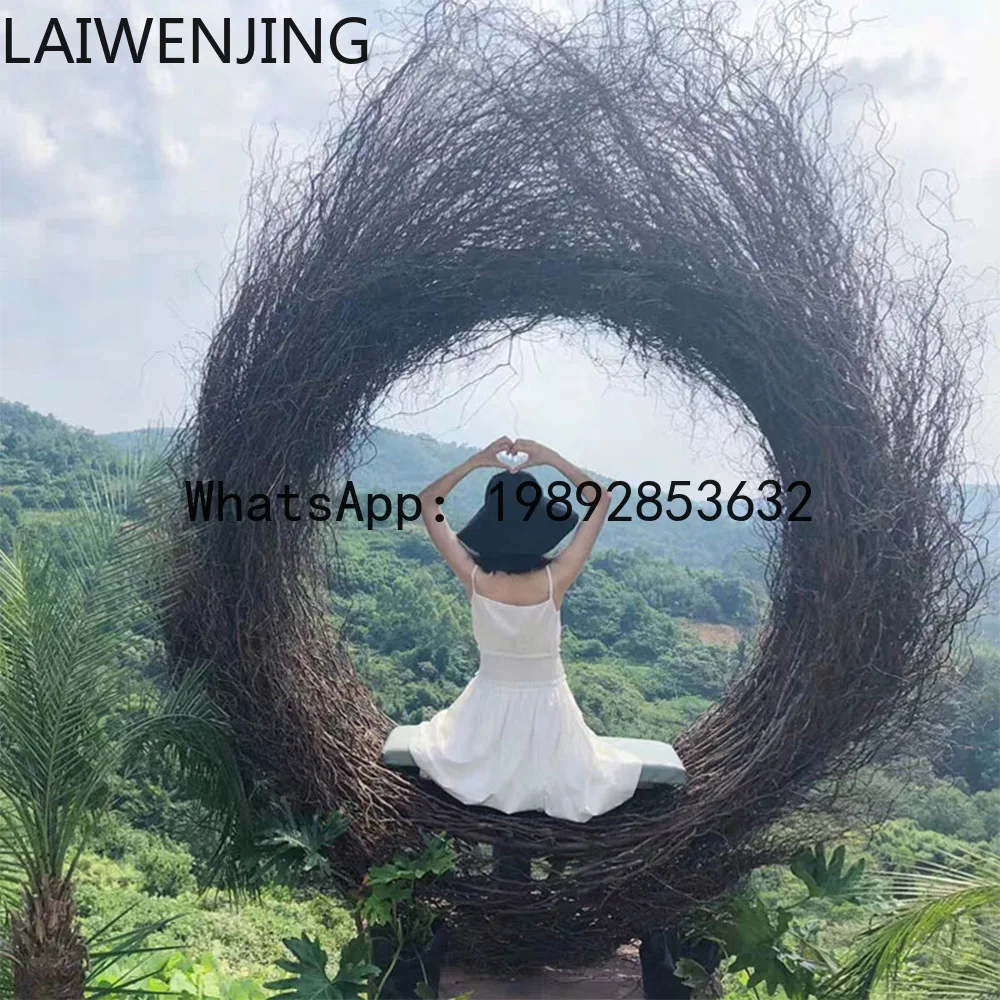 LYY  swing outdoor large love model photo hanging chair scenic hammock