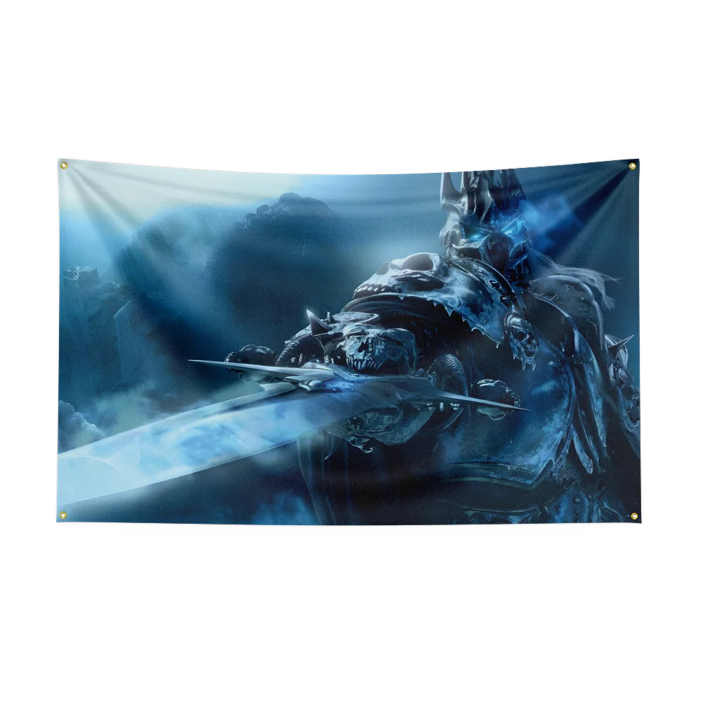 90X150CM Worlds of Warcrafts Wow Flag Polyester Digital Printed Game Tapestry Curtain For Decor dota1s