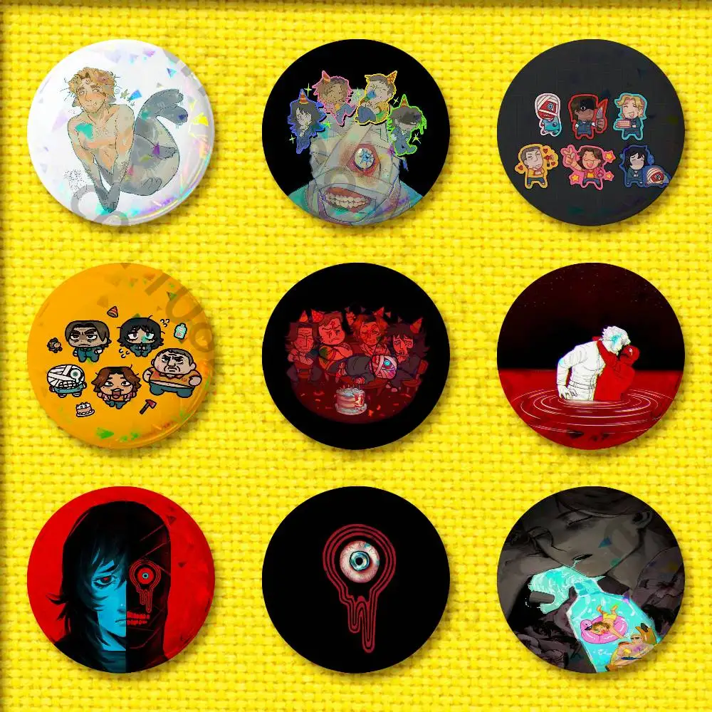 

Cartoon Mouthwashing Game Badge For 75mm 25mm 44mm 32mm 58mm Round Pin Brooch Insignia Shell Adornment