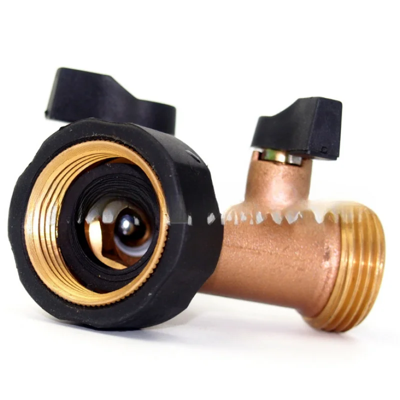 Copper Household Double-Way Faucet One Divided Into Two Shunt Water Pipe Branch Connector