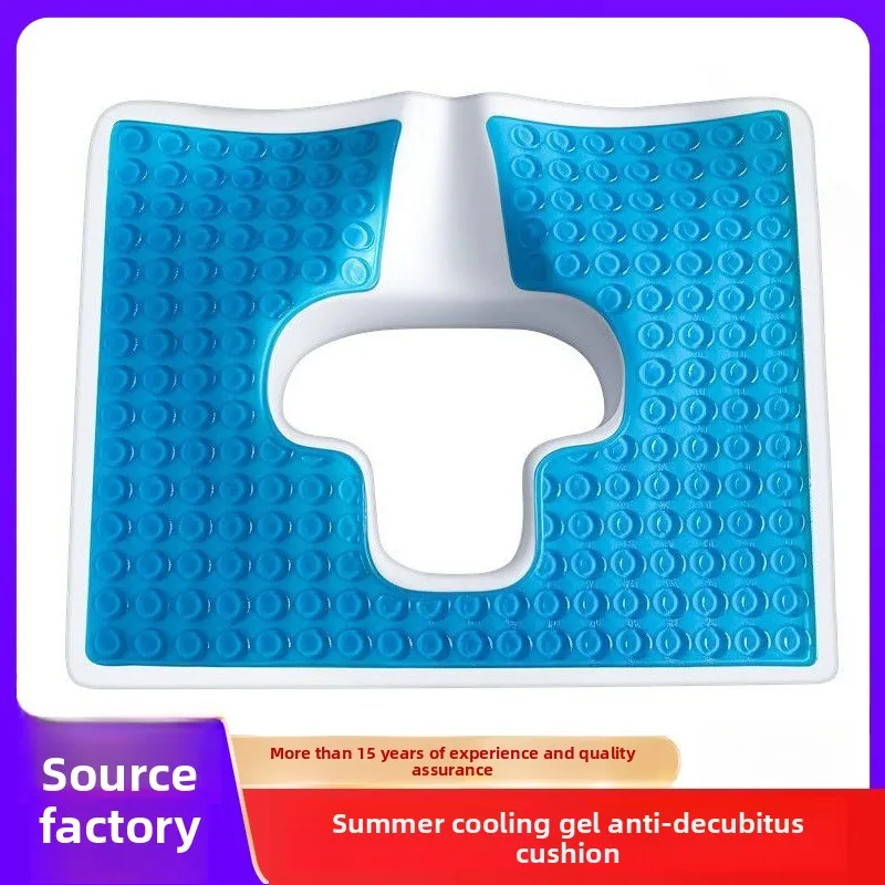 Gel Cushion for Bed Sores Prevention - Breathable Anti-Pressure Pad for Wheelchair & Bed