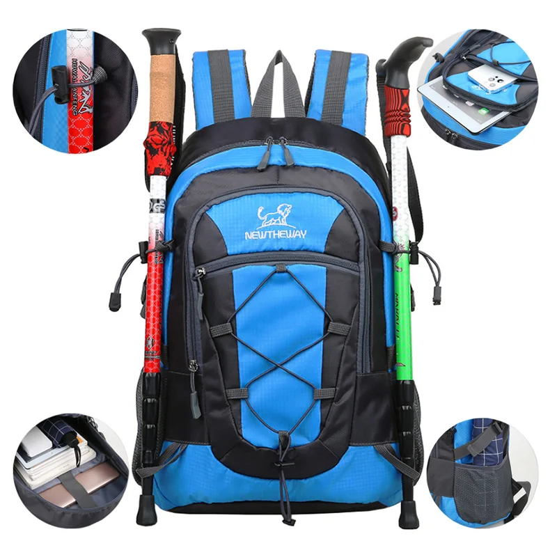 Saco de montanhismo multifuncional para homens, mochila impermeável, Camping Sport Bags, mochilas de trekking, mochila de viagem ao ar livre