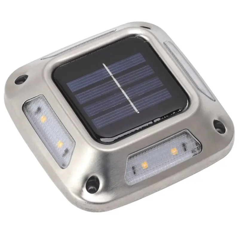 A59Z-الطاقة الشمسية مصباح الحديقة 1 قطعة LED الشمسية ضوء أرضي مقاوم للماء ضوء دافئ في الهواء الطلق لساحات درب ماركر ضوء #4