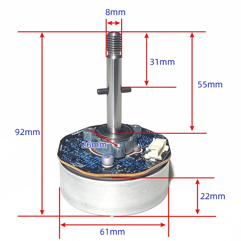 اليابان nidec تيار مستمر فرش السيارات DC12V/24 فولت متغير التردد مروحة المحرك محرك تنقية الدوار الخارجي