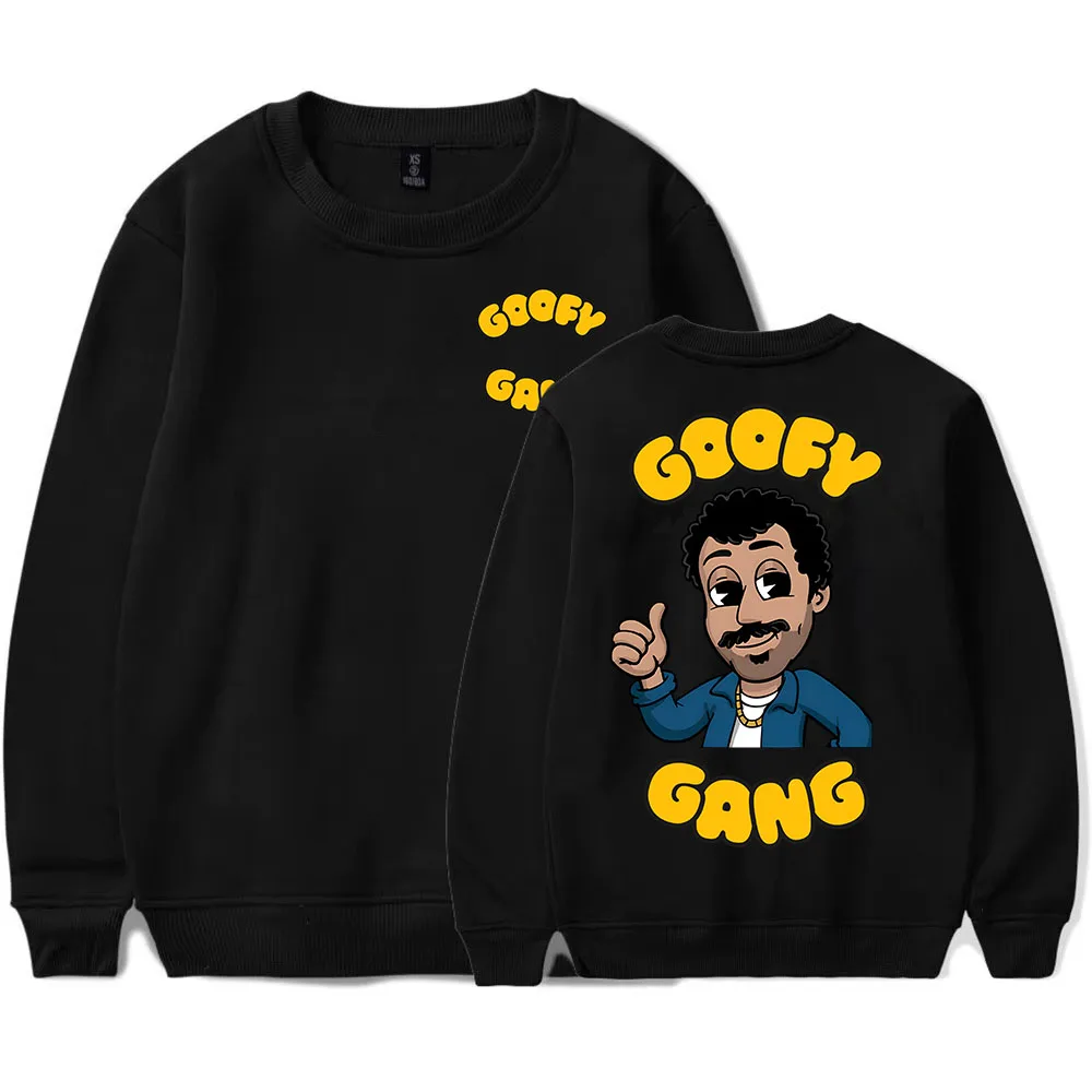 جديد Goofy Gang Crewneck البلوز مورغان جاي المغني الطباعة هوديس كم طويل للجنسين الشارع الشهير فضفاض الرجال النساء البلوز Gra #4