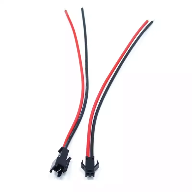 10Pairs JST SM 2P 3P 4P 5P 6 Pin Male Female Plug Socket Wire Cable Connector LED Strip DC Power Cable Lenght 10/15/20cm