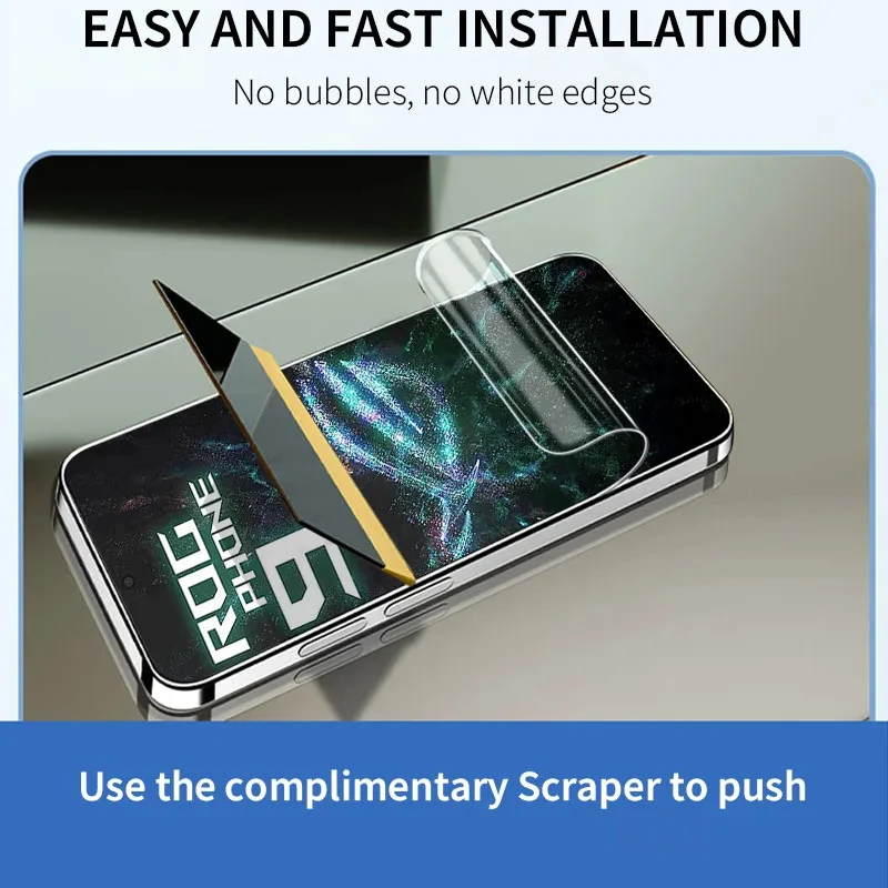 2-4Piece Silicone Soft Hydrogel Film for Asus ROG Phone 9 8 Pro Screen Protector for Asus Zenfone 9 10 11 Ultra Protective Film