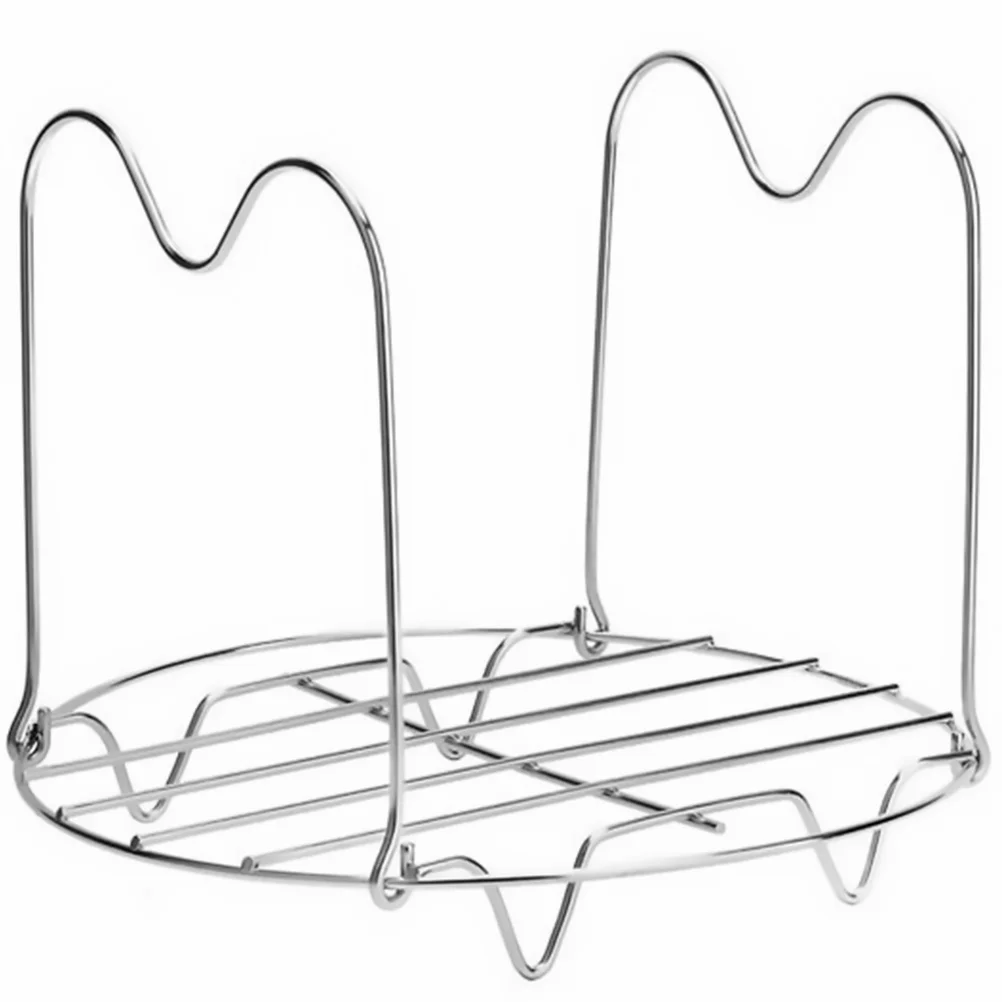 Stainless Steel Steaming Rack Kitchen Supplies Steamer Basket Handles Cooking Utensils Food Steamer Rack Rice Cooker Heat