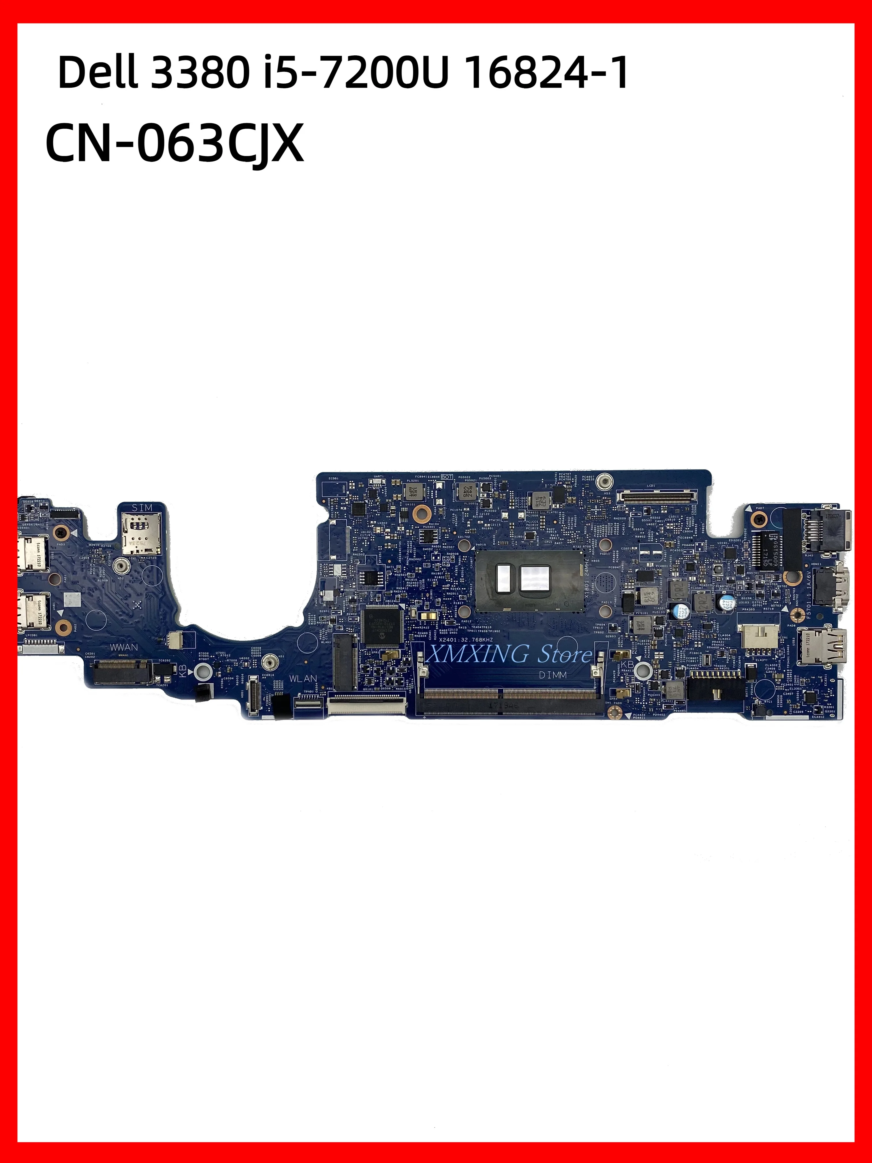 

Материнская плата FULCOL для ноутбука DELL Latitude 3380 I5-7200U CPU 5KCRX 16824-1 CN-063JCX 063JCX 63JCX протестирована 100% работает