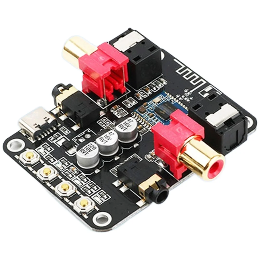 

HiFi Беспроводная плата аудиоприемника 50 с оптическим коаксиальным декодером FM-радио 6*4,5*2,7 см 24-бит/192 кГц цифровые аудиоаксессуары