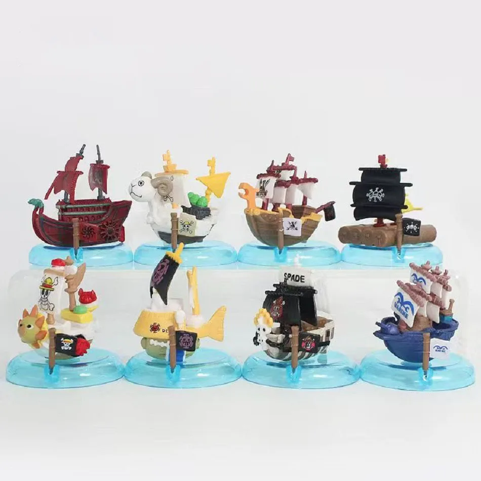 One Piece Anime Piratenschiff Blind Box Serie Thousand Sunny Kreative personalisierte Statue Modell Ornament Überraschung Geschenkbox
