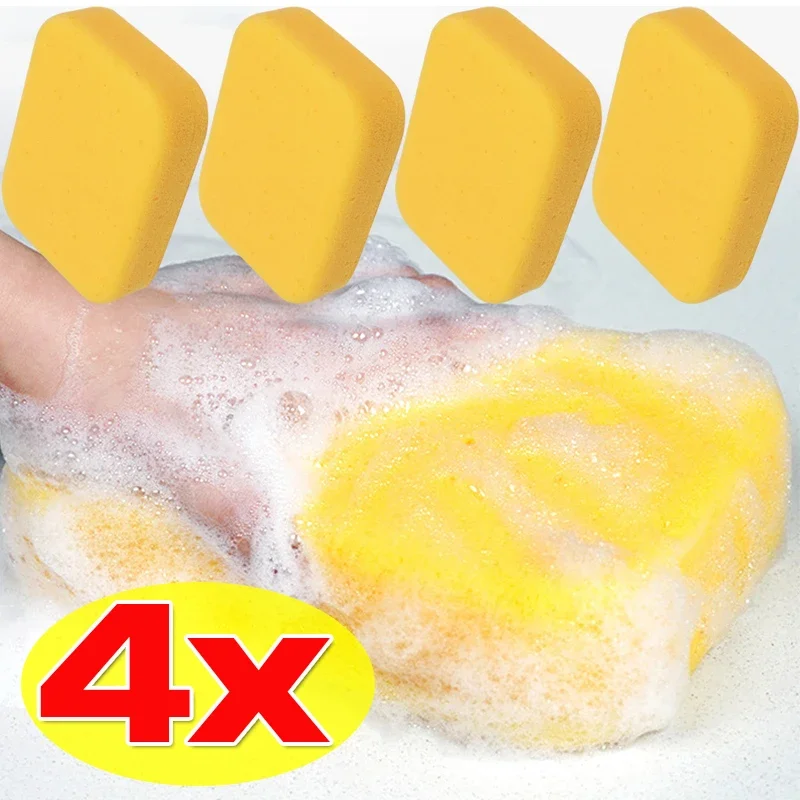 Car Cleaning Care Waxing Sponge Wiper Accessories 1/2/4pcs Large High Density Waxing Sponge Wipe Car Cleaning Sponge Wiper