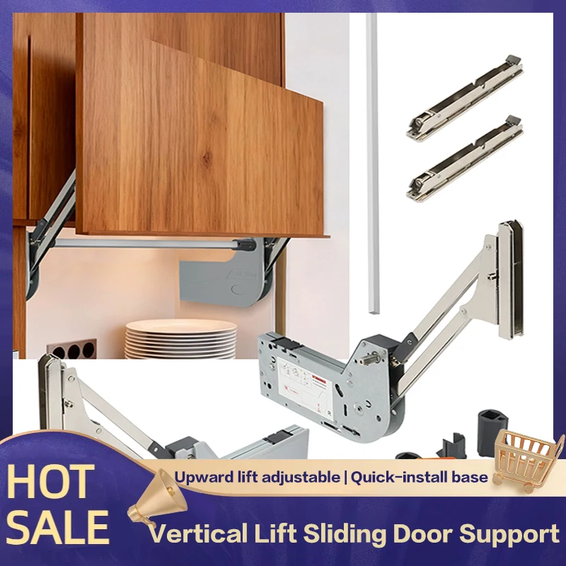 

Vertical Lift And Translation Support Gas Spring For Cabinet Upward Folding Door With Hydraulic Buffer Stop Anywhere Feature