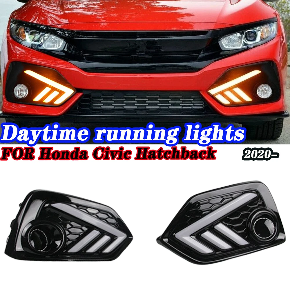 

Suitable for Civic Hatchback Yellow and White Turn Signal Running Daytime Lights 2020-