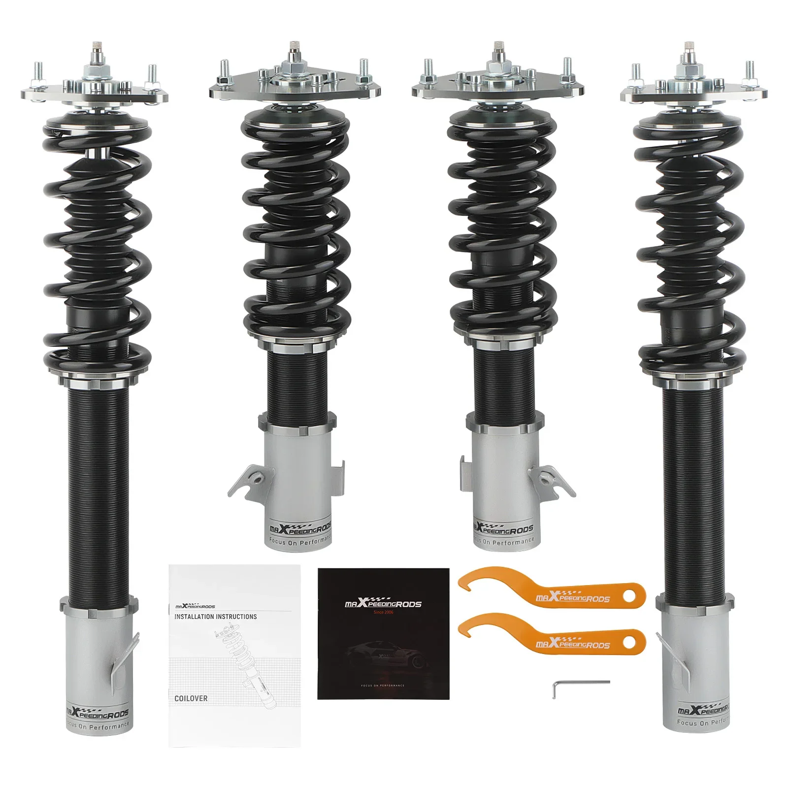 MaXpeedingrods Adj. Damper Coilovers For SUBARU WRX GDB GDA 2002-2007 Coilover Suspension Shock