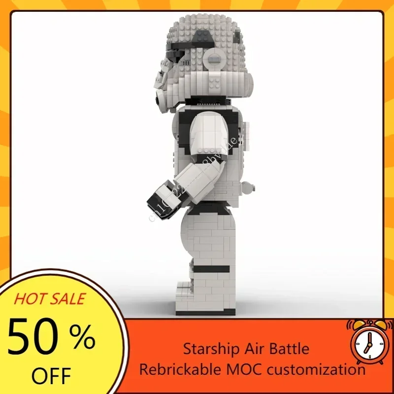 2219PCS MOC Space Battle Series Trooper Mega Figure Model Custom Puzzle Technology DIY Creative Assembly Toy Adult Gifts