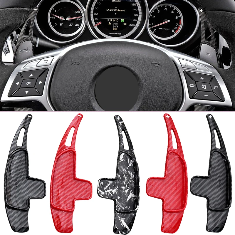 For Mercedes-Benz AMG Steering Wheel Paddle Shift  A45 C63 E63 S63 CLS63 GLA45 GLC SL63 G63 DGS Extension Shifter ABS Interior