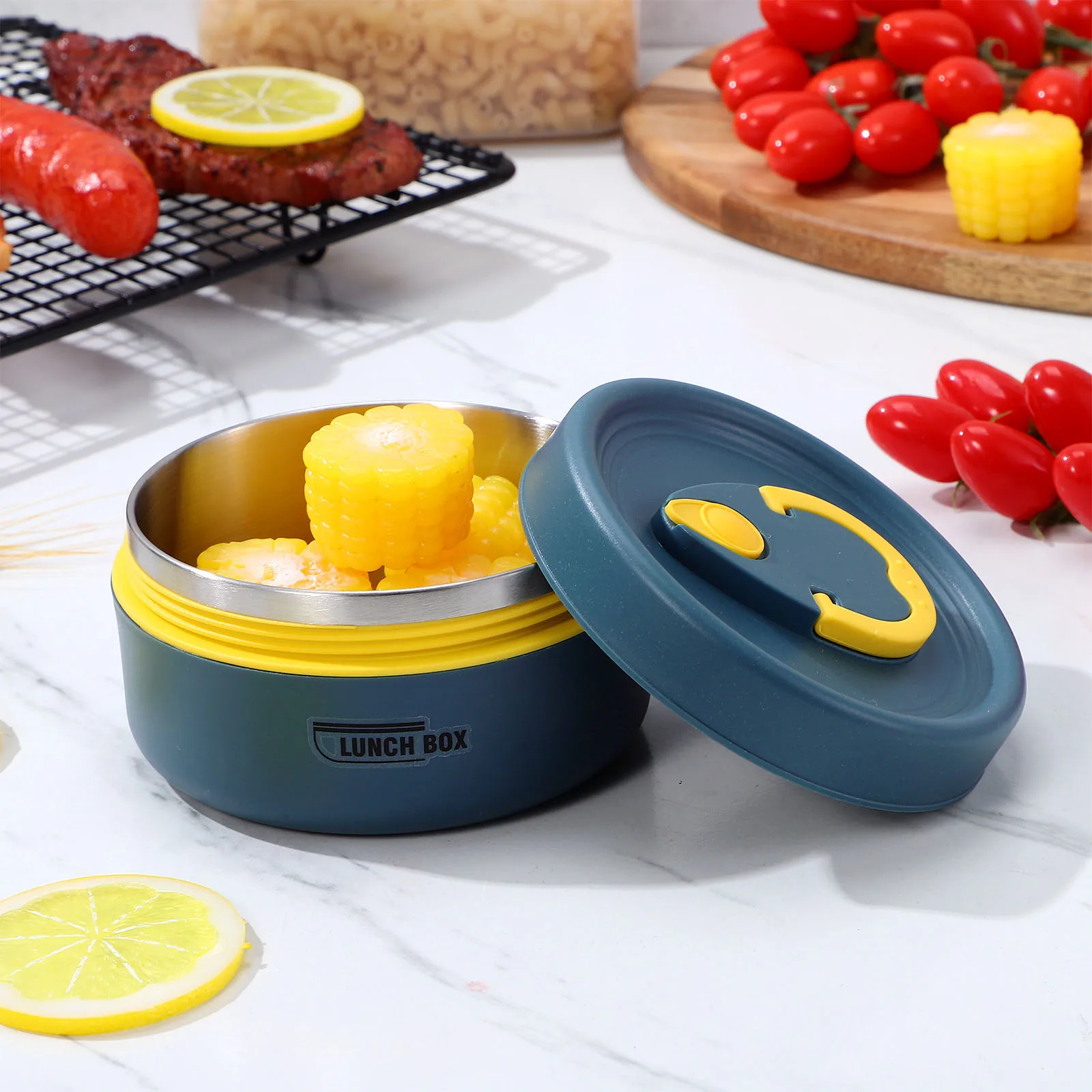

Thermal Leakproof Multi-Function Portable Lunch Box For Office Adult Kids Reusable Food Container Compact