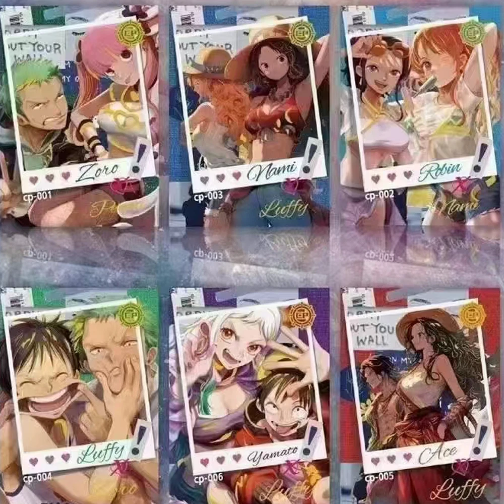 Colección de cartas de One Piece, juego completo de cartas de papel Luffy Roronoa, colección de personajes de Anime
