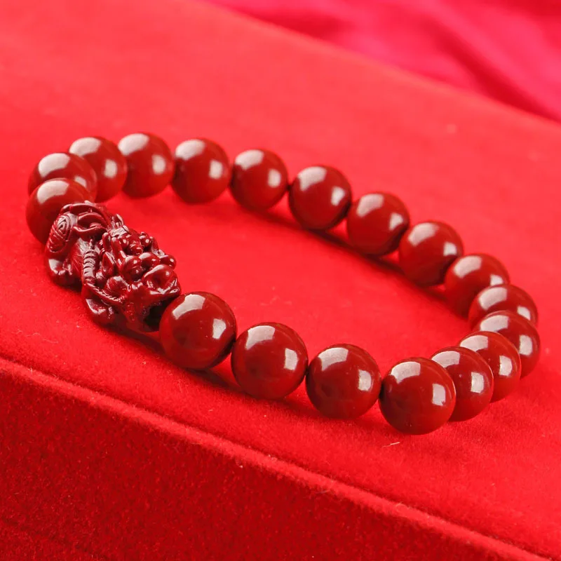 Zijin Pi Single Circle Male and Female Couple Pi Xiu Birth Year Red Bracelet Double Pixiu