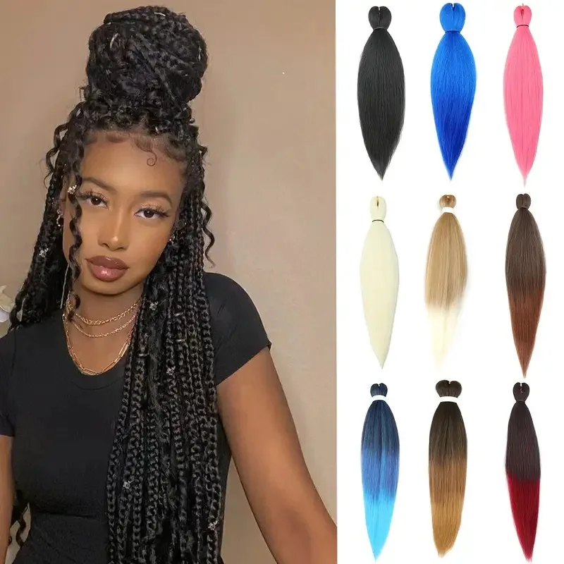 Dreadlocks and hair extensions EZ big braid Africa dirty braid connected with black wig Pre stretched easy braid expressio