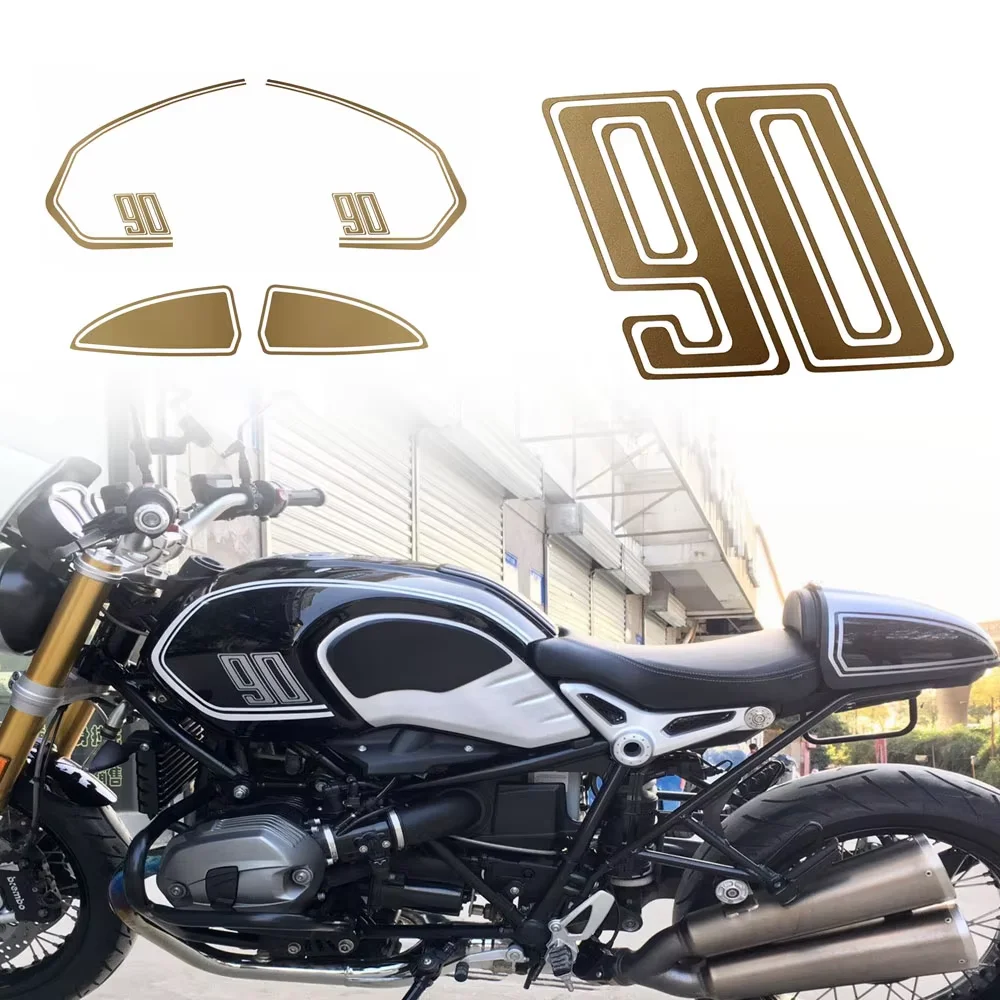 For BMW R NINE T Racer Reflective Motorcycle Sticker Waterproof Gas Fuel Oil Tank Pad Protector Cover Decals Case