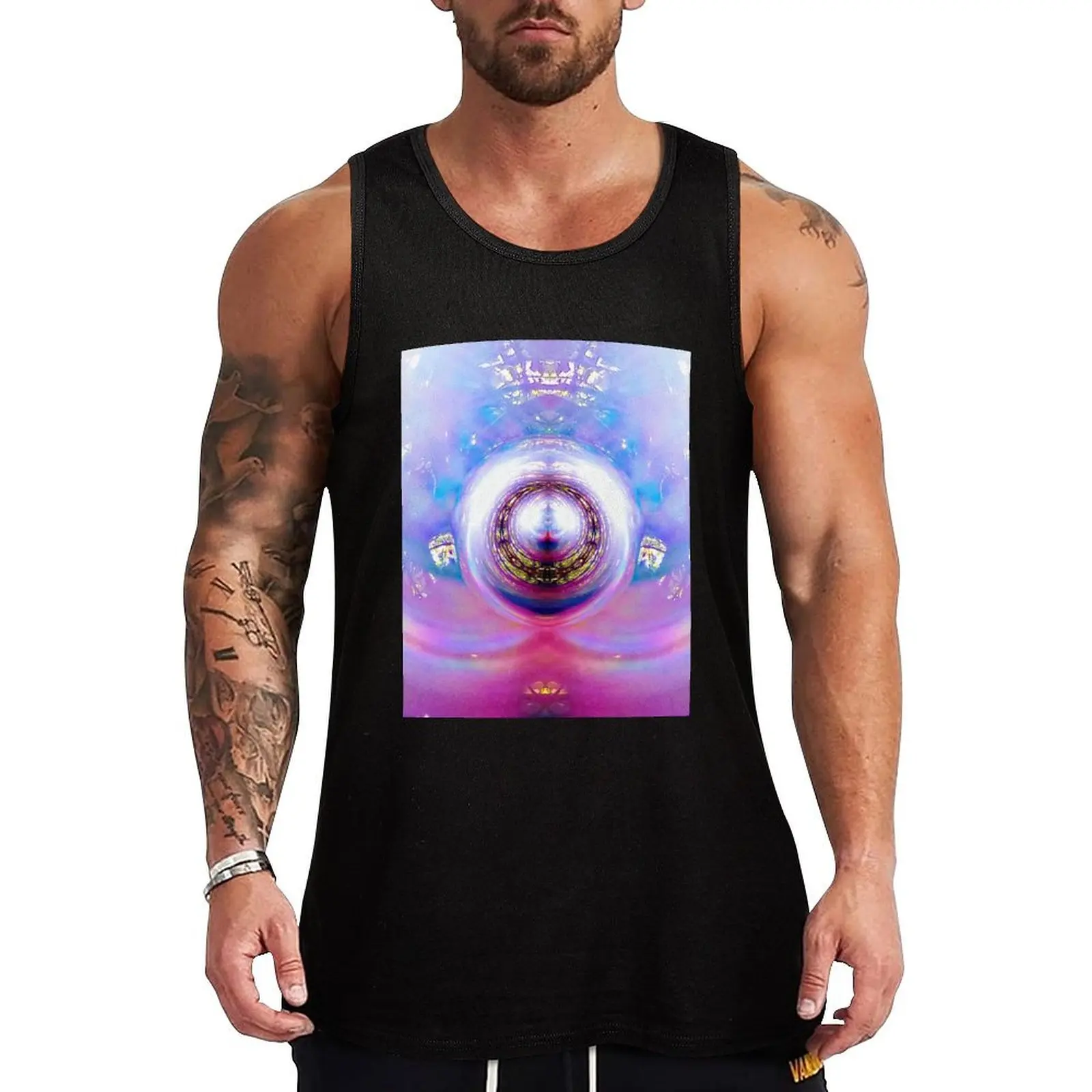 Lemurian Lightship Tank Top gym t-shirts man Men's sports t-shirt Men's tops man vest