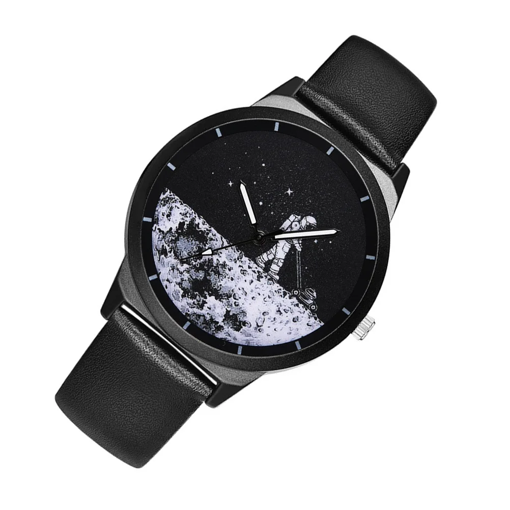 

Astronaut Watch Belt Display Watch Reliable Movement Casual Formal Wristwatch for Men Women Wristwatch for Lady