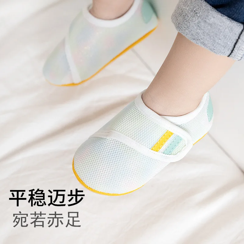 2026 New Summer Newborn Baby Toddler Shoes Anti Slip Soft Sole Floor Socks Breathable Indoor Casual Footwear Infant Boys Girls