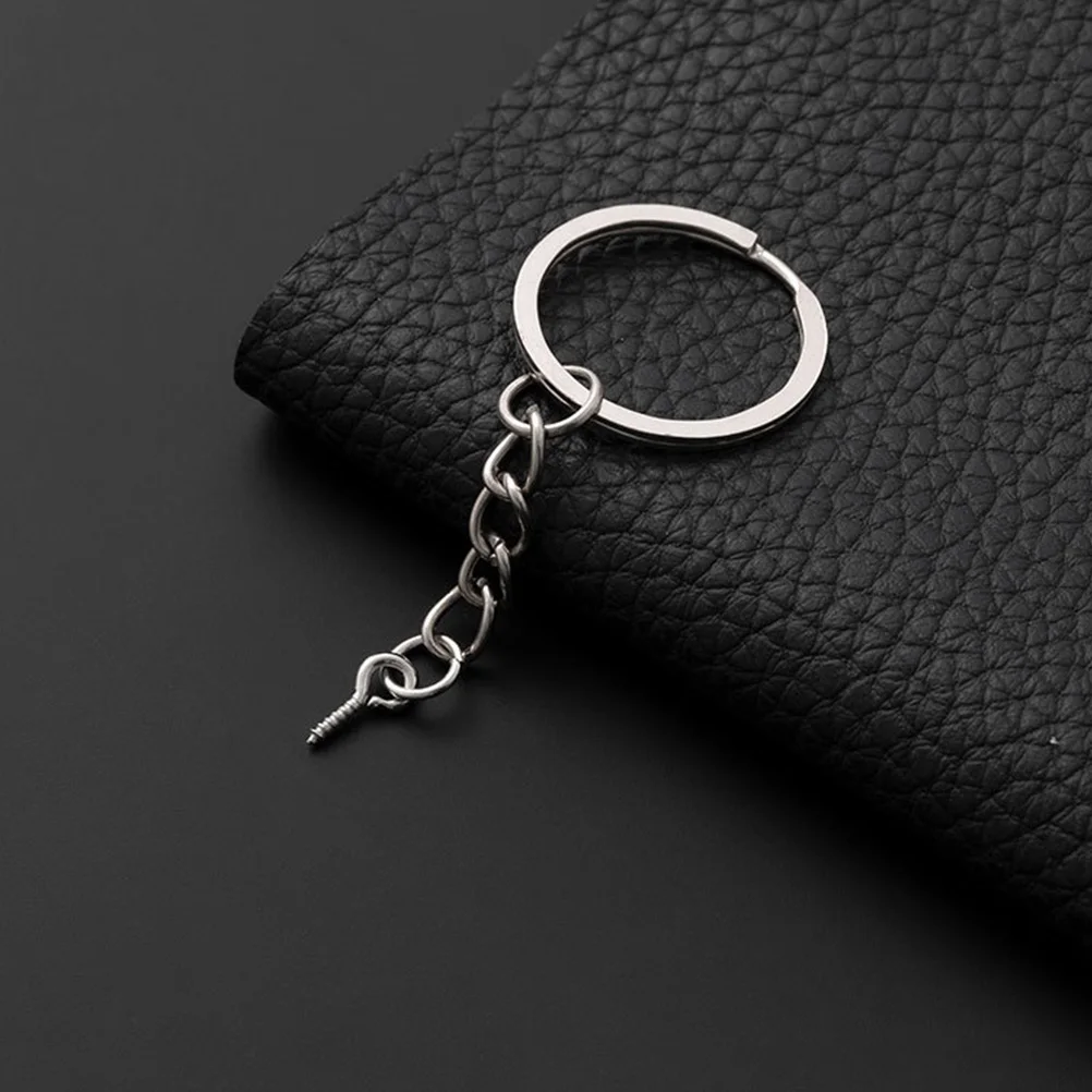 

Iron Key Chain Connection Rings Sturdy Clasp Durable Easy Install DIY Pendant Accessories Hanging Buckle Jump Rings Metal