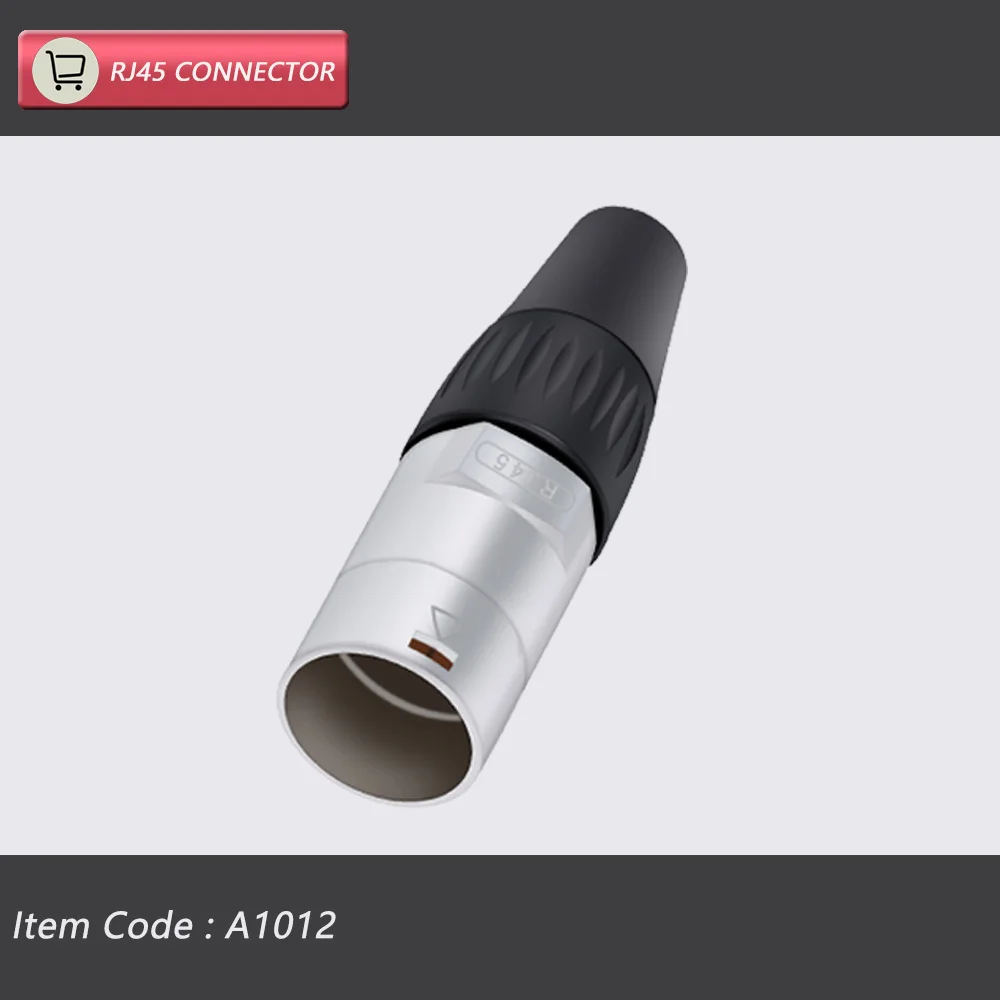 10 stks/5 sets 8p8c RJ45 Waterdichte Connector, Oranje & Zwart, Paneelmontage + Draad Connector, RJ45 Ethernet/Netwerk Connector, IP65 Niveau